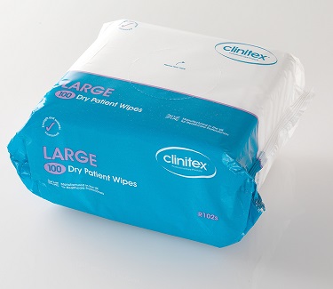 Dry Wipes  x 100 (Case of 10 PolyBags)