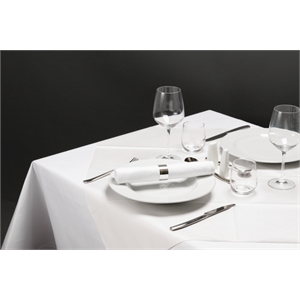 White Dunisilk Slipcovers Table Covers 183110 x 100  84cm x 84cm