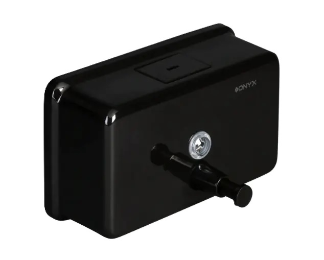 Black Steel 1200ml Horizontal Soap Dispenser