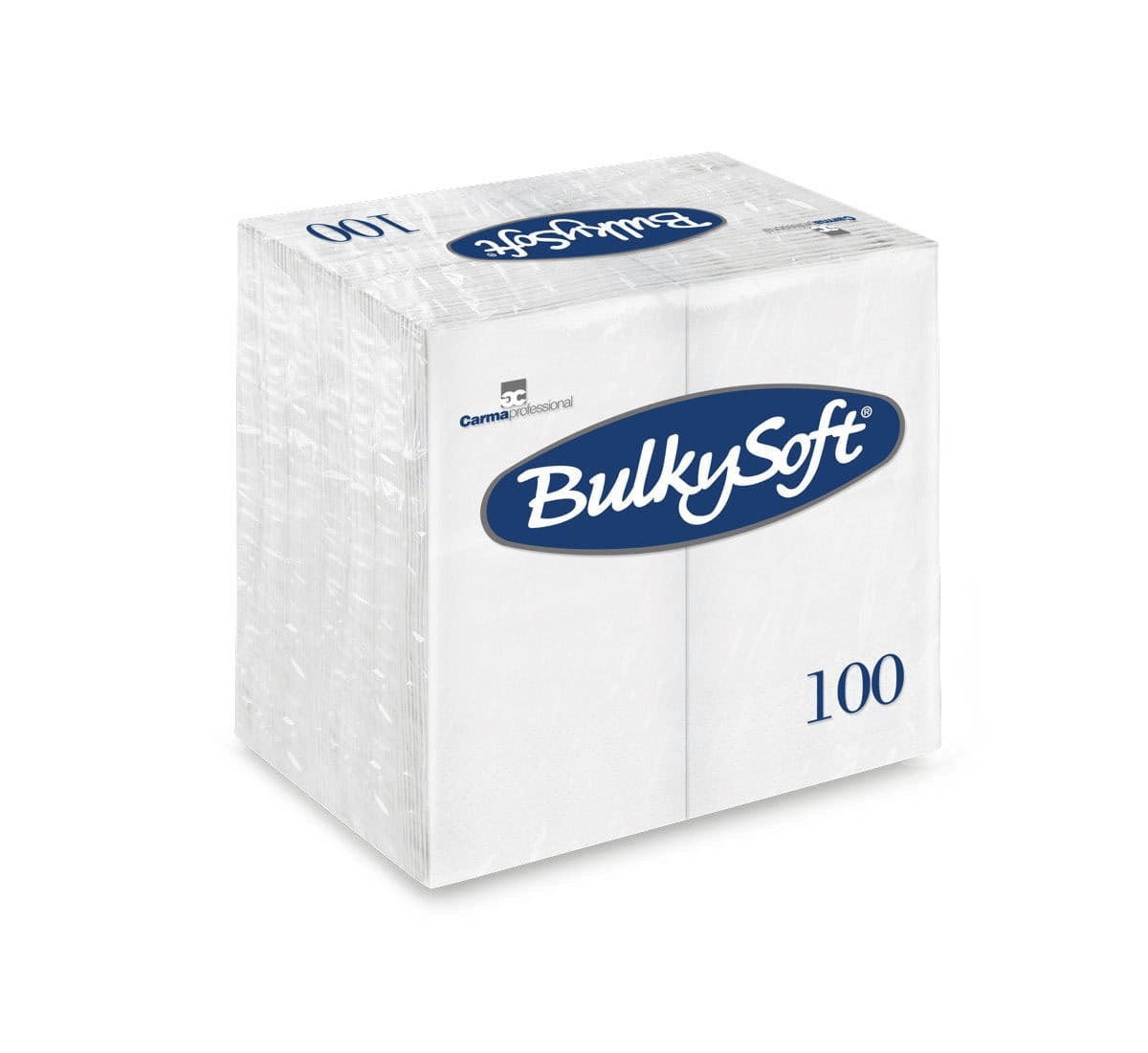 BulkySoft� 40cm 2ply White Napkins x 2000 (4 Fold) (32990)