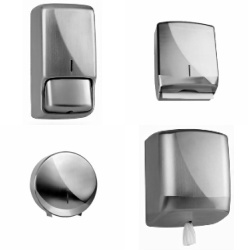 Rounded Stainless Steel Dispensers