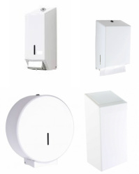 White Metal Dispensers 