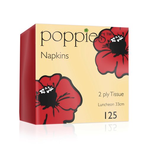 33cm 2ply Red Napkins x 2000 