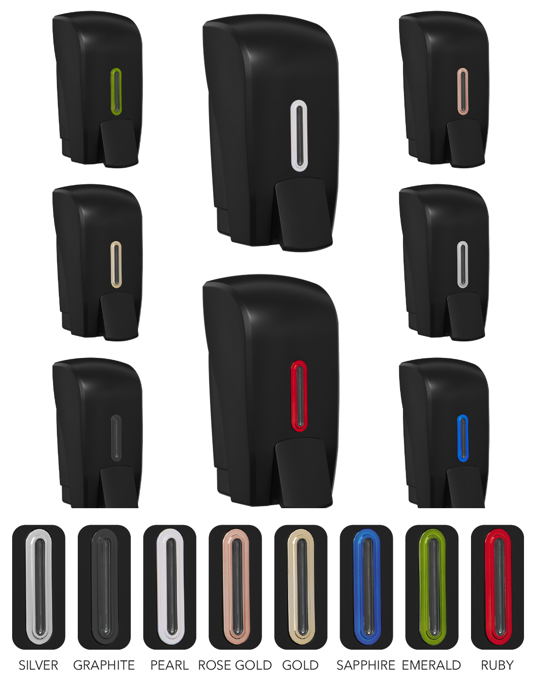 Black Halo 1Ltr Foam Soap Dispenser
