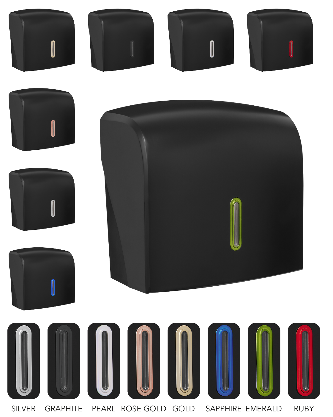 Black Halo Small Handtowel Dispenser